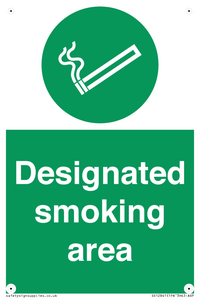 Designated smoking area